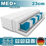 9 Zonen Matratze MED+ Classic 160 x 200 x 23 cm Taschenfederkern | Rollmatratze mit waschbarem Bezug I H3