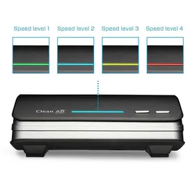 CLEAN AIR HEPA UV Desktop/Auto Ionisator Luftreiniger CA-501 mit Aromatherapie - Schwarz