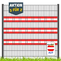 zaunzu Sichtschutzstreifen 3 für 2 bunt PP