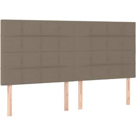 vidaXL Boxspringbett 180 x 200 cm Taupe