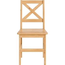 Home Affaire »Malmö« (Set) 4 Stk.Holzstuhl Kiefer Massivholz naturfarbig, erhältich als 2er und 4er-Set