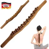 Massagestab Holz für Muskelentspannung & Faszienmassage, ergonomisch, tragbar