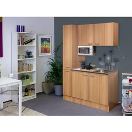flexwell classic Flex-Well Singleküche 130 cm Nano Buche