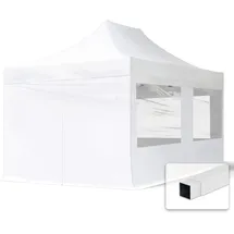 TOOLPORT Faltpavillon Economy 3 x 4,5 m inkl. 4 Seitenteile weiß 59049