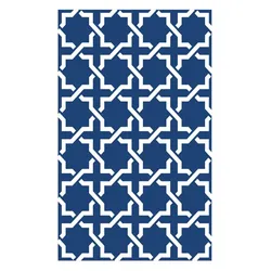 Garten Outdoor Teppich  Modern blau 90x150 cm