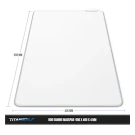 Titanwolf - RGB Gaming Mauspad - LED Schreibtischunterlage - 900x400 mm Übergröße - XXL Mousepad - LED Multi Color - 11 Beleuchtungs-Modi