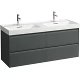 Laufen Waschtischunterschrank 4 Schubladen 128,4 x 51,5 x 44,8 cm Verkehrsgrau