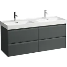 Laufen Waschtischunterschrank 4 Schubladen 128,4 x 51,5 x 44,8 cm Verkehrsgrau