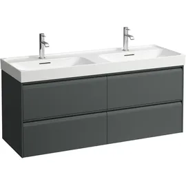 Laufen Waschtischunterschrank 4 Schubladen 128,4 x 51,5 x 44,8 cm Verkehrsgrau