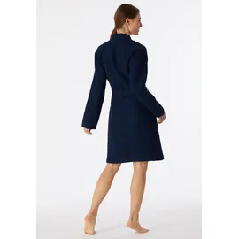 SCHIESSER Bademantel Waffelpique Blau S