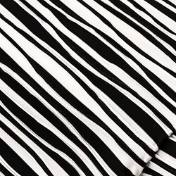 Jacquardartiger Stoff "Streifen", schwarz-weiß