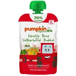 Pumpkin Quetschie - Karotte, Birne, Süßkartoffel, Brokkoli bio