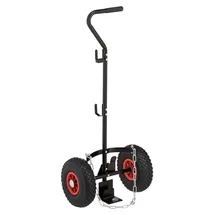 Relaxdays Transportwagen für Gasflaschen 3/5 kg Rot/Schwarz