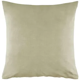 Esprit Home Premium Kopfkissenbezug 80x80 Baumwolle - Beige - Kissenhülle mit Esprit-Logo gestickt - Doubleface - farblich passend zur Bettwäsche mit Reißverschluss
