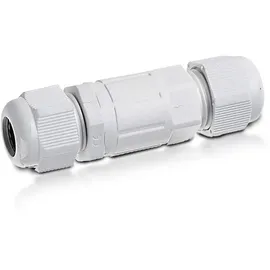 V-Tac IP68 Kabelverbinder Klemmleiste Muffe Wasserdicht Kabeldicke: 4-6,5mm 3 Polig Kabelquerschnitt: 1 bis 4mm2 bis 230V) weiß
