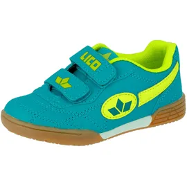 LICO Bernie V Hallenschuhe Kinder petrol/lemon 25