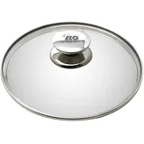 Elo 73017 Glasdeckel Galant 16 cm, aus Glas mit Edelstahlknopf, Silber