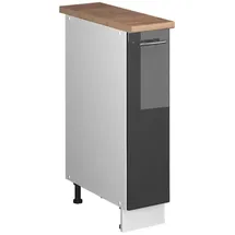 Vicco Apothekerschrank Anthrazit Hochglanz/Weiß 20 x 60 x 82 cm Grau