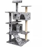 vidaXL Katzen-Kratzbaum 125 cm grau