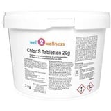 Chlor S Tabletten - schnell lösliche Chlortabletten 20g / Chlortabs 20g, 3,0 kg