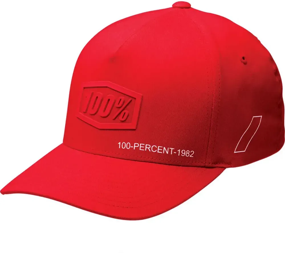 100percent Shadow Kappe - Red / Red - S-M