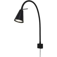 Briloner LED Wandleuchte Tuso schwarz 5W, warmweiß