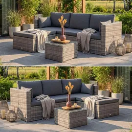 beautysofa SEVILLA Loungeset grau