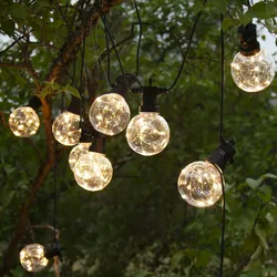 LED Party Lichterkette Circus 10 Kugeln 4,5m Garten Balkon für Außen
