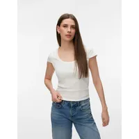 Vero Moda Vmchloe Cs Short U-Neck Noos Weiß M