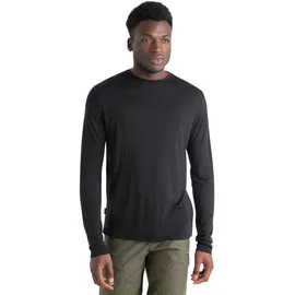 Icebreaker Merino 125 Cool-Lite Sphere Langarmshirt schwarz XL