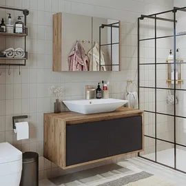 roomart Atlantic 3-tlg. Weiß/Eiche