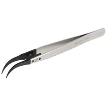 Lindstrom Pinzette Flach, gebogen 130 mm