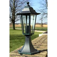 vidaXL Außenwandleuchte Aluminium 18,5 cm 1er Set grün/schwarz