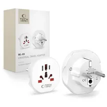 TECH-PROTECT Reiseadapter Weiß