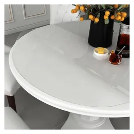 vidaXL Tischfolie Transparent Ø 100 cm 1,6 mm PVC