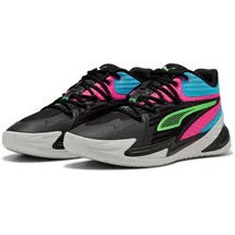 Puma Dagger Basketballschuhe, schwarz, Grün, Rosa
