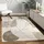 Paco Home Teppich Wohnzimmer Kurzflor, Blätter Floral Regenbogen Geometrisch Grösse 200x290 cm - beige,