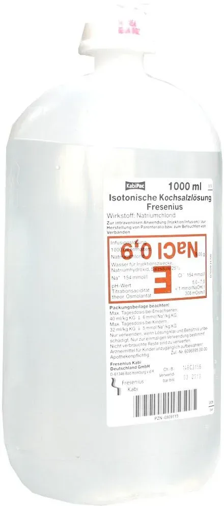 Kochsalzlösung 0,9% Plastikflasche Fresenius