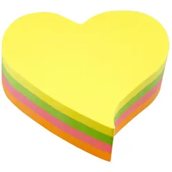 Info Haftnotizen 5823-39, Herz, 70x70mm, gelb/grün/pink/orange, Herz 4044355787007 Info