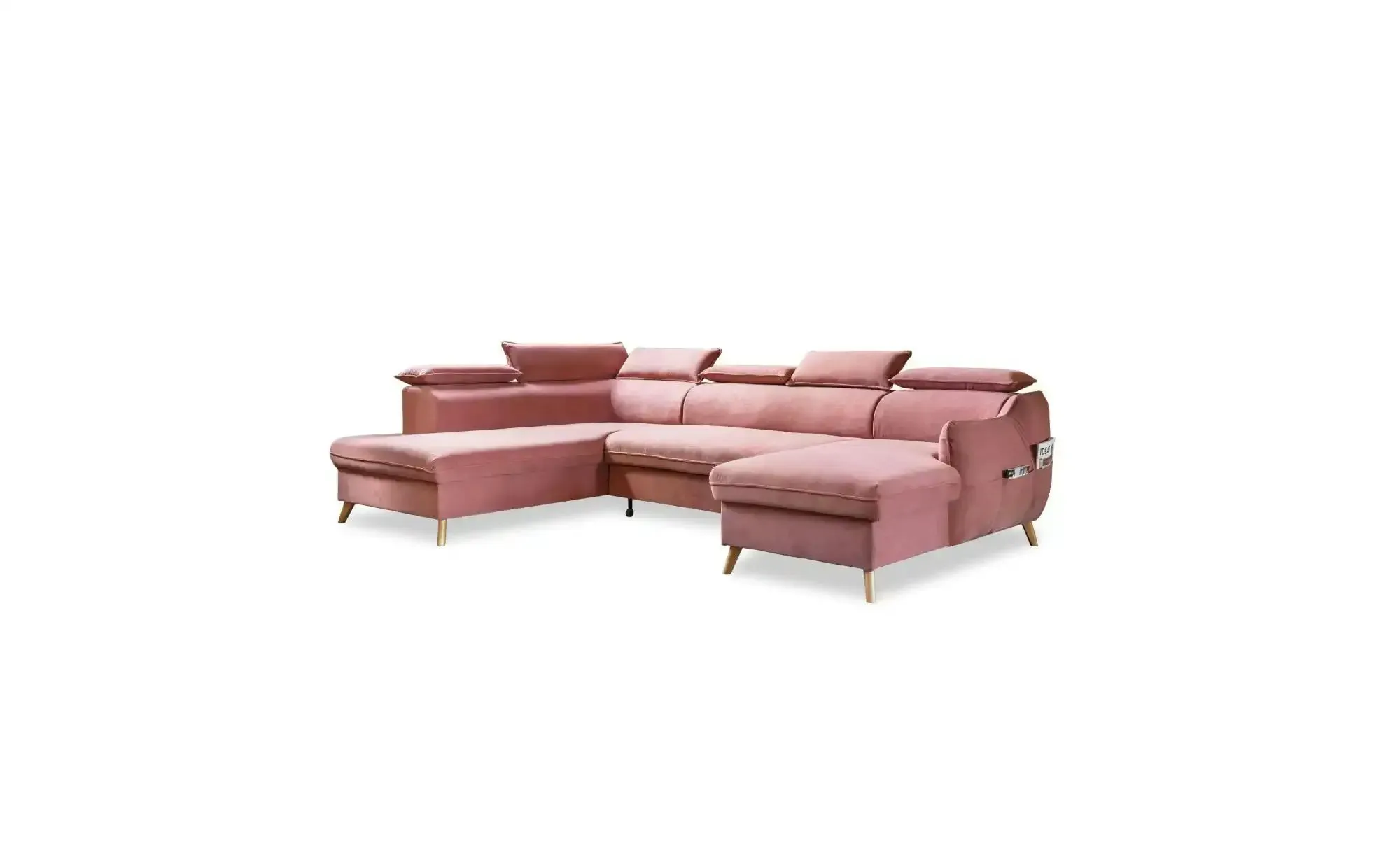 Miuform Wohnlandschaft mit Schlaffunktion Sweet Harmony ¦ rosa/pink ¦ Maße (cm): B: 321 H: 95
