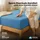 etérea Himmlische Qualität Spannbettlaken Jersey 100 x 200 - 120 x 200 cm Blau