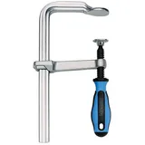 Ganzstahl-Schraubzwinge VIRIDIS mit 3K-Komfortgriff - Spannweite 250mmx120mm-Spannbacke 22mmx10,5mm