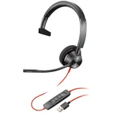 plt Plantronics Blackwire 3310 - Schnurgebundenes UC Mono-Headset mit USB mit USB-A-A