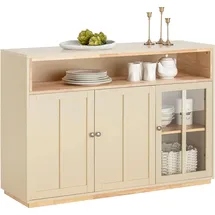 SoBuy Buffet Sideboard mit 3 Türen Küchenschrank Kommode TV-Schrank FSB80-MI