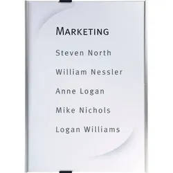 Schild I DURABLE Türschild Info-Sign, Aluminium, 210x297mm, inkl. Befestigungsmaterial