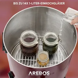 Arebos Einkochautomat 28 l rot