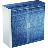 Rollladenschrank easyoffice BxTxH 86x37,5x104cm Jeans