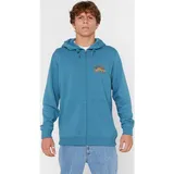 Rip Curl Grateful Shred Zip Hood Herren Storm Blue S