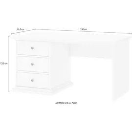 Home Affaire Schreibtisch Paris Weiß