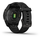 Garmin fenix 7S Sapphire Solar schiefergraues DLC-Titan Kunststoffarmband schwarz